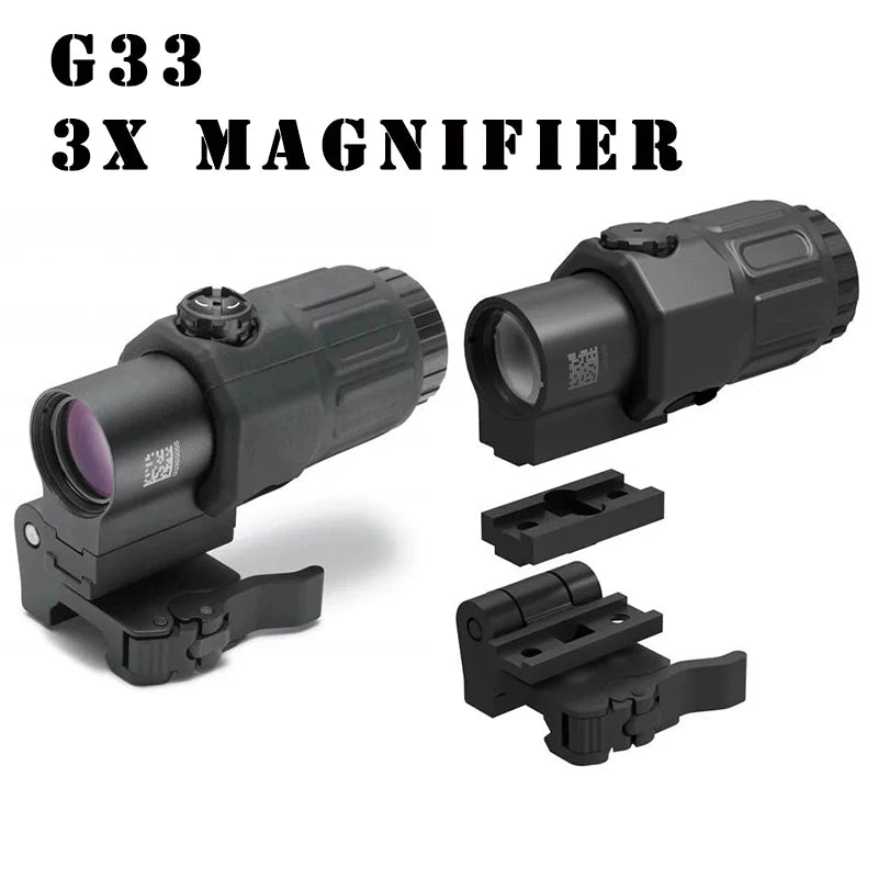 Tactical Eotech G33, G43, and G45 Sight Fixed 3X 5X Magnifier Scope